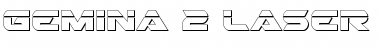 Download Gemina 2 Laser 3D Regular Font Title Preview