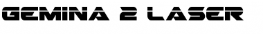 Download Gemina 2 Laser Regular Font Title Preview