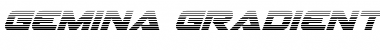 Download Gemina Gradient Italic Italic Font Title Preview