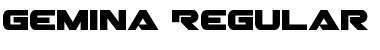 Download Gemina Regular Font Title Preview