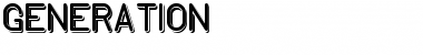 Download GENERATION Regular Font Title Preview