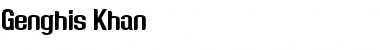 Download Genghis Khan 씑׾ϒގ Font Title Preview