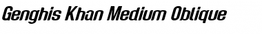 Download Genghis Khan Med Italic Font Title Preview