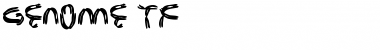 Download Genome tf Font Title Preview
