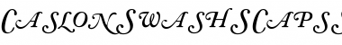 Download CaslonSwashSCapsSSK SemiBoldItalic Font Title Preview