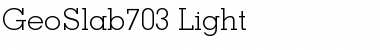 Download GeoSlab703-Light Regular Font Title Preview