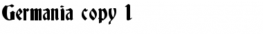 Download Germania Regular Font Title Preview
