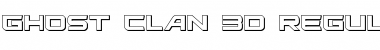 Download Ghost Clan 3D Regular Font Title Preview