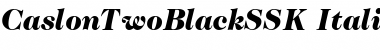 Download CaslonTwoBlackSSK Italic Font Title Preview