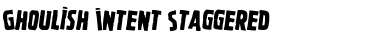 Download Ghoulish Intent Staggered Regular Font Title Preview