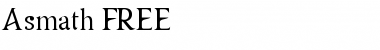 Download Asmath Free Regular Font Title Preview