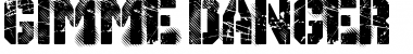 Download Gimme Danger Regular Font Title Preview