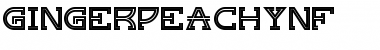 Download Ginger Peachy NF Regular Font Title Preview