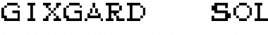 Download Gixgard - Solid Regular Font Title Preview