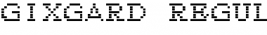 Download Gixgard Regular Font Title Preview