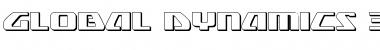 Download Global Dynamics 3D Regular Font Title Preview