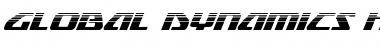 Download Global Dynamics Halftone Italic Italic Font Title Preview