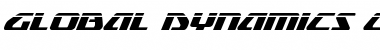 Download Global Dynamics Laser Italic Italic Font Title Preview