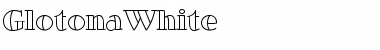 Download Glotona White FFP Font Title Preview
