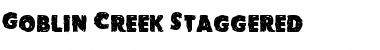 Download Goblin Creek Staggered Regular Font Title Preview