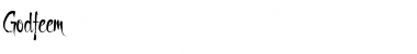 Download Godfeem Regular Font Title Preview