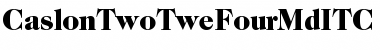 Download CaslonTwoTweFourMdITC Black Font Title Preview