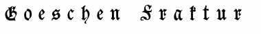 Download Goeschen Fraktur UNZ1A Italic Font Title Preview