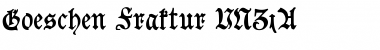 Download Goeschen Fraktur UNZ1A Regular Font Title Preview