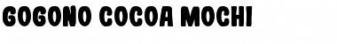 Download Gogono Cocoa Mochi Regular Font Title Preview