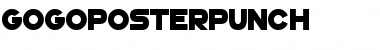 Download GoGoPosterPunch Regular Font Title Preview