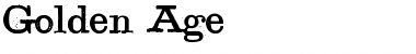 Download Golden Age Regular Font Title Preview