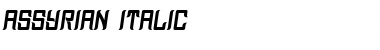 Download Assyrian Italic Font Title Preview