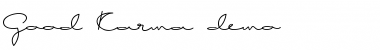 Download Good Karma demo Regular Font Title Preview