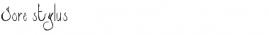 Download Gore stylus Regular Font Title Preview