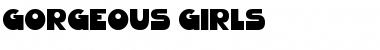 Download Gorgeous Girls Regular Font Title Preview