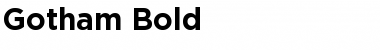 Download GothamBold Bold Font