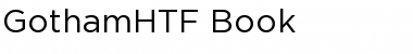 Download Gotham HTF Book Regular Font Title Preview