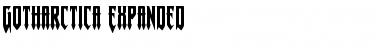 Download Gotharctica Expanded Expanded Font Title Preview