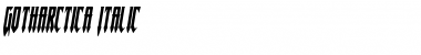 Download Gotharctica Italic Italic Font Title Preview