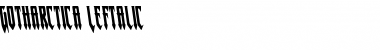 Download Gotharctica Leftalic Italic Font Title Preview