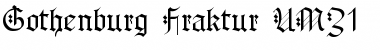 Download Gothenburg Fraktur UMZ1 Regular Font Title Preview