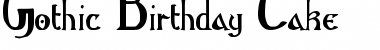 Download Gothic Birthday Cake Regular Font Title Preview