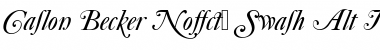Download Caslon Becker No540 Swash Alt Italic Font Title Preview