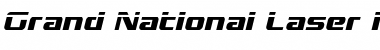 Download Grand National Laser Italic Italic Font Title Preview
