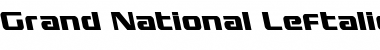 Download Grand National Leftalic Italic Font Title Preview