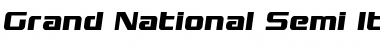 Download Grand National Semi-Italic Semi-Italic Font Title Preview