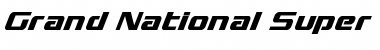 Download Grand National Super-Italic Italic Font Title Preview
