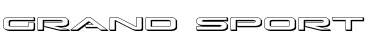 Download Grand Sport 3D Regular Font Title Preview