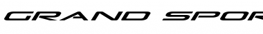 Download Grand Sport Expanded Italic Expanded Italic Font Title Preview