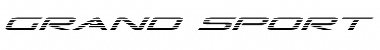 Download Grand Sport Gradient Italic Italic Font Title Preview